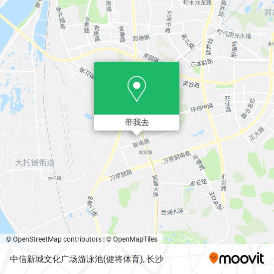 中信新城文化广场游泳池(健将体育)地图