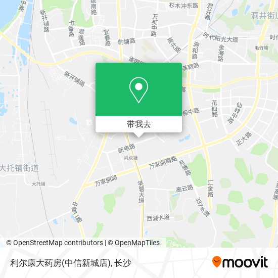 利尔康大药房(中信新城店)地图