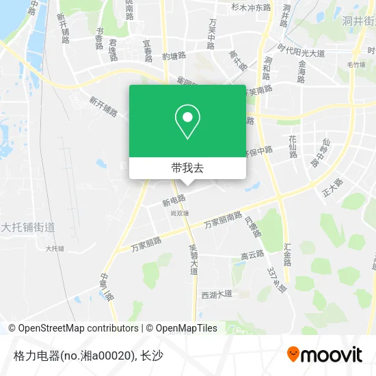 格力电器(no.湘a00020)地图