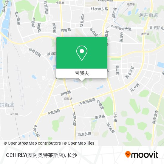 OCHIRLY(友阿奥特莱斯店)地图