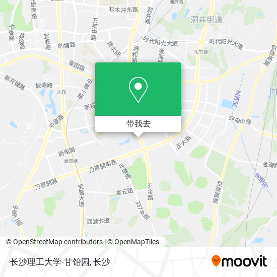 长沙理工大学-甘饴园地图