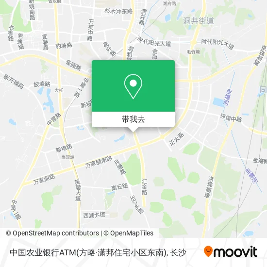 中国农业银行ATM(方略·潇邦住宅小区东南)地图