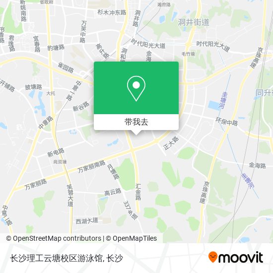 长沙理工云塘校区游泳馆地图