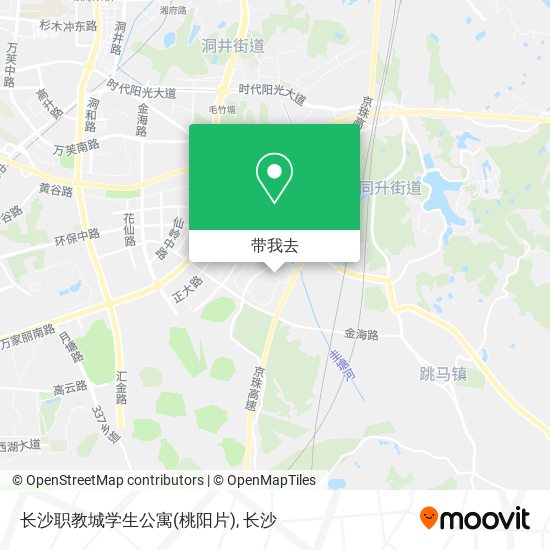 长沙职教城学生公寓(桃阳片)地图