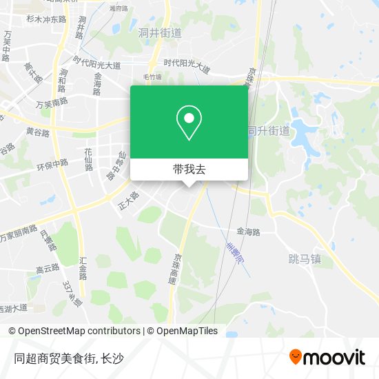 同超商贸美食街地图