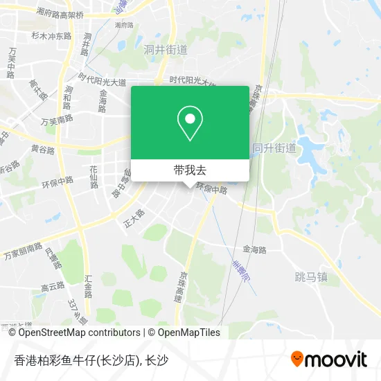 香港柏彩鱼牛仔(长沙店)地图