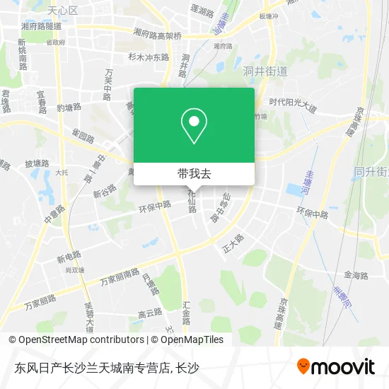 东风日产长沙兰天城南专营店地图