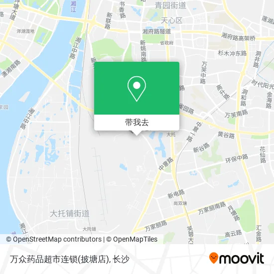 万众药品超市连锁(披塘店)地图