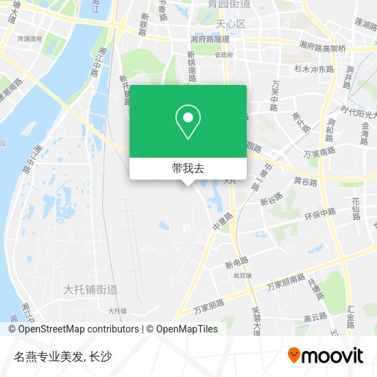 名燕专业美发地图