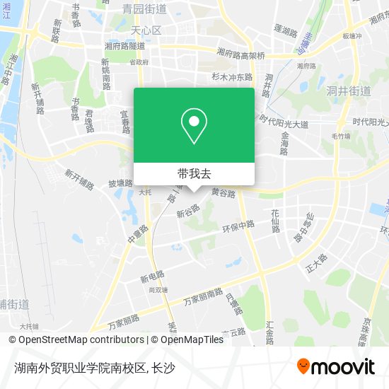 湖南外贸职业学院南校区地图