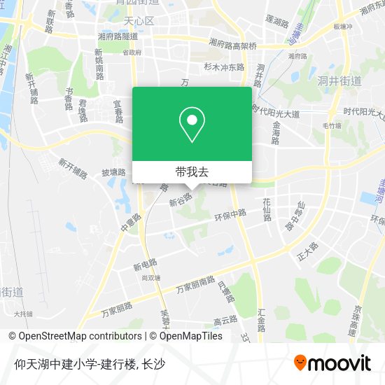 仰天湖中建小学-建行楼地图