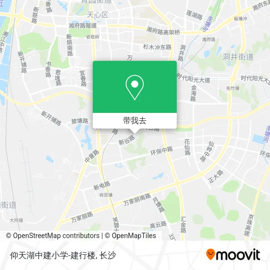 仰天湖中建小学-建行楼地图