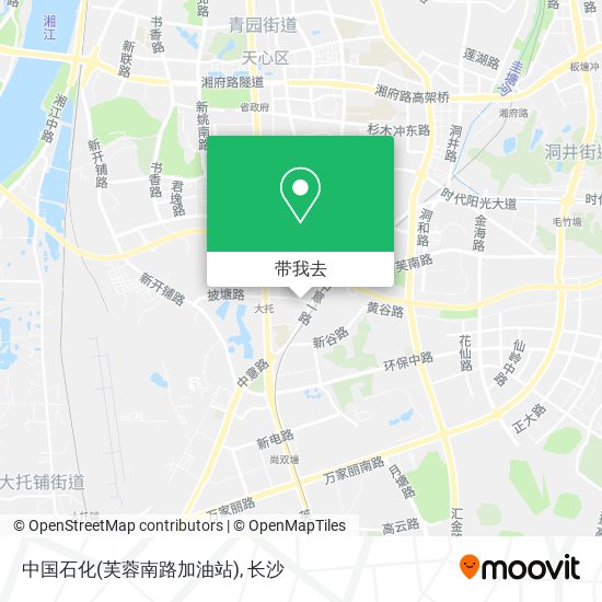 中国石化(芙蓉南路加油站)地图