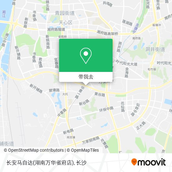 长安马自达(湖南万华省府店)地图