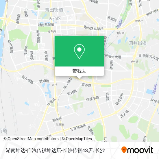湖南坤达-广汽传祺坤达店-长沙传祺4S店地图