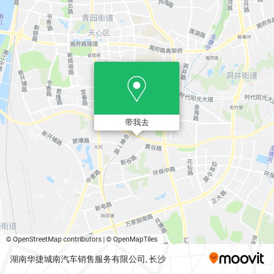 湖南华捷城南汽车销售服务有限公司地图