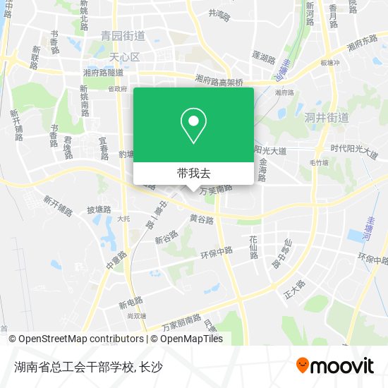 湖南省总工会干部学校地图