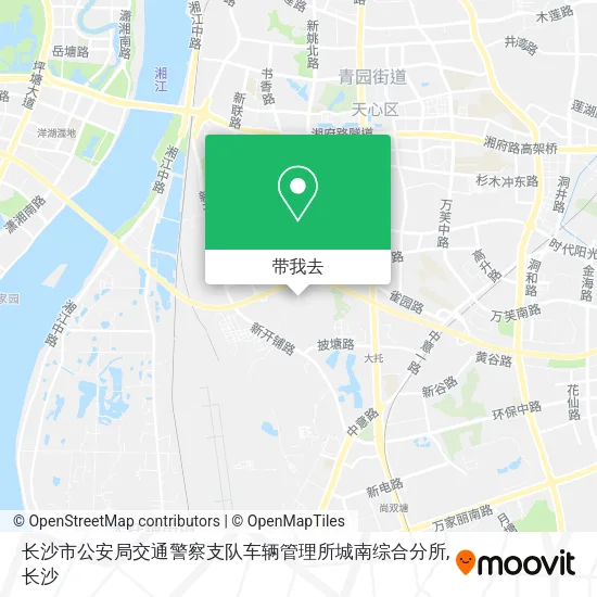 长沙市公安局交通警察支队车辆管理所城南综合分所地图