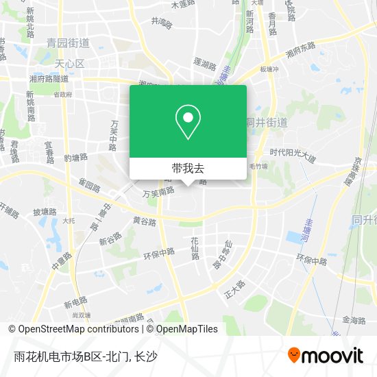 雨花机电市场B区-北门地图