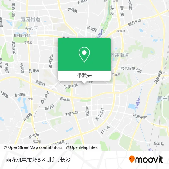 雨花机电市场B区-北门地图