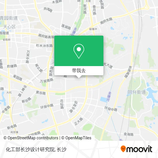 化工部长沙设计研究院地图