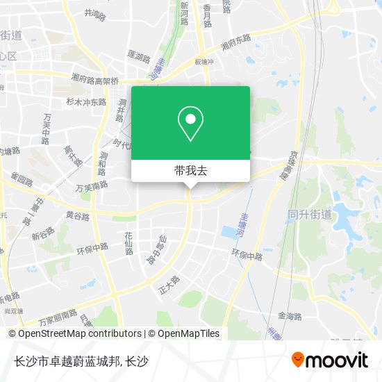 长沙市卓越蔚蓝城邦地图