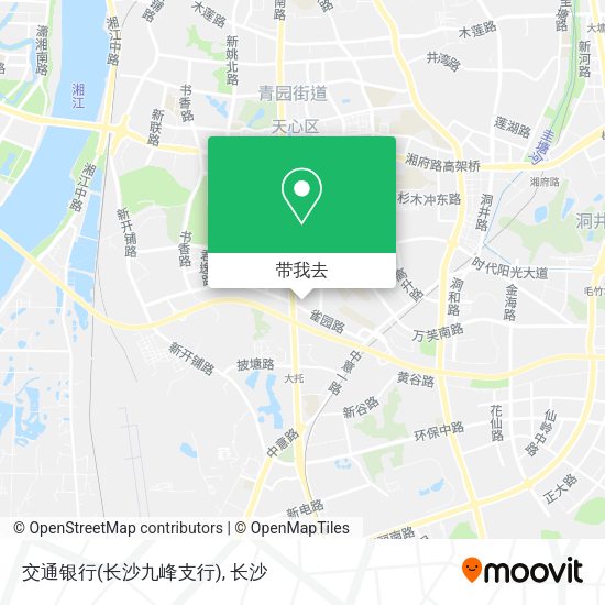 交通银行(长沙九峰支行)地图