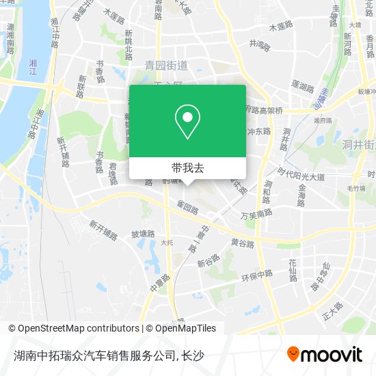 湖南中拓瑞众汽车销售服务公司地图