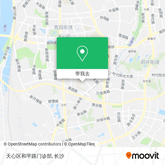 天心区和平路门诊部地图