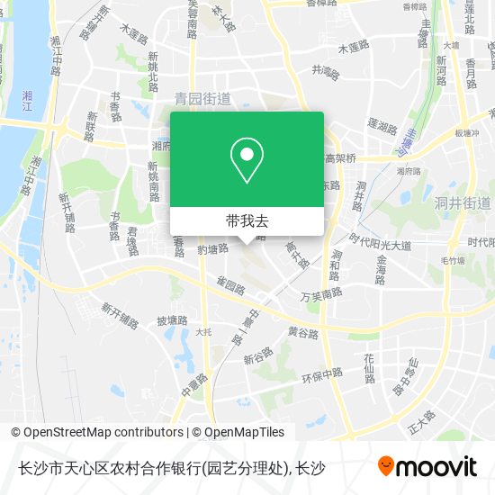 长沙市天心区农村合作银行(园艺分理处)地图