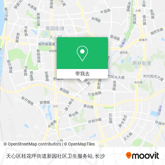 天心区桂花坪街道新园社区卫生服务站地图