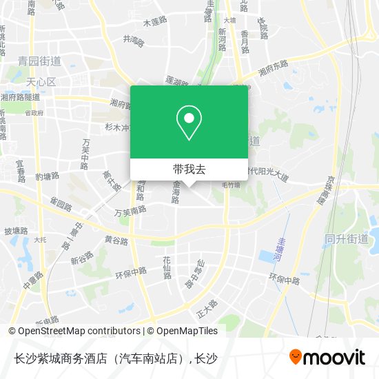 长沙紫城商务酒店（汽车南站店）地图