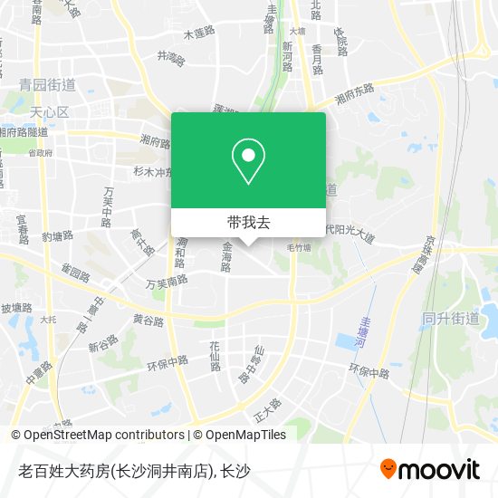 老百姓大药房(长沙洞井南店)地图