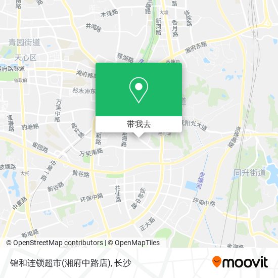 锦和连锁超市(湘府中路店)地图