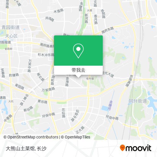 大熊山土菜馆地图