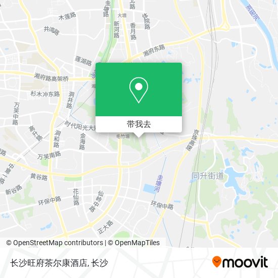 长沙旺府茶尔康酒店地图
