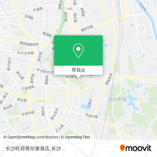 长沙旺府茶尔康酒店地图