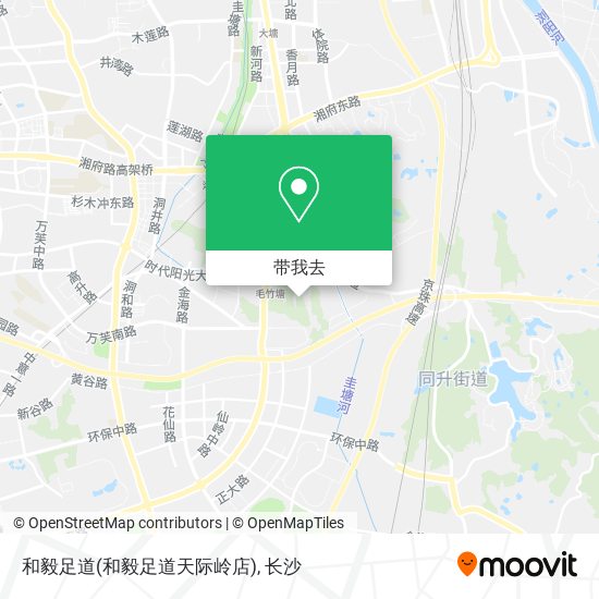 和毅足道(和毅足道天际岭店)地图