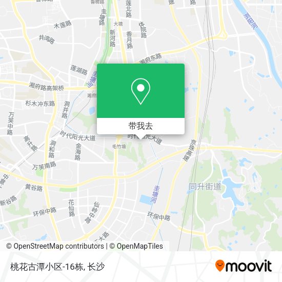 桃花古潭小区-16栋地图