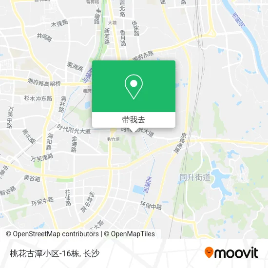 桃花古潭小区-16栋地图