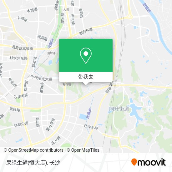 果绿生鲜(恒大店)地图