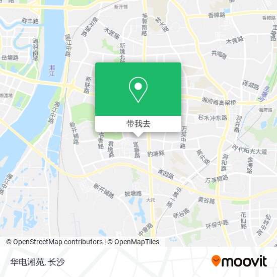 华电湘苑地图
