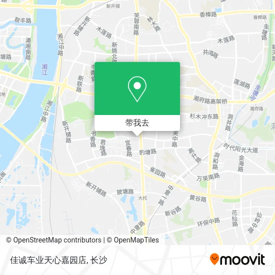 佳诚车业天心嘉园店地图