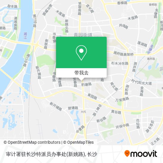 审计署驻长沙特派员办事处(新姚路)地图
