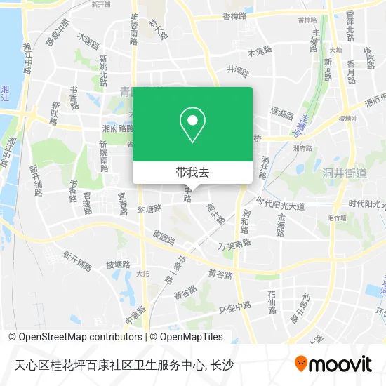 天心区桂花坪百康社区卫生服务中心地图