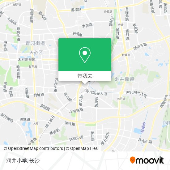 洞井小学地图