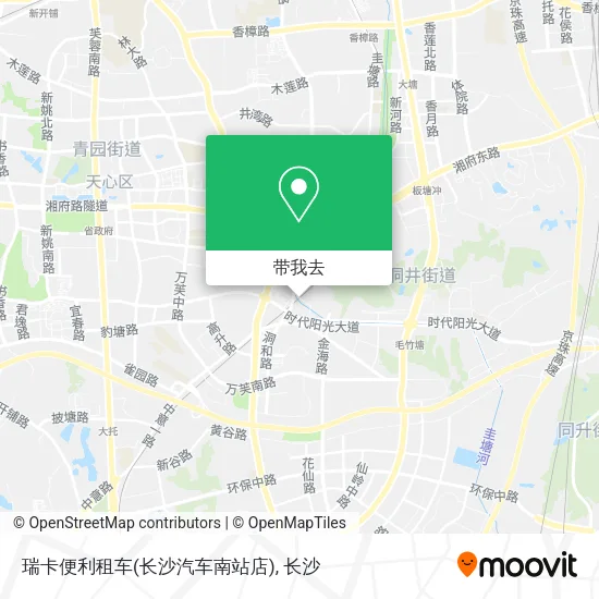 瑞卡便利租车(长沙汽车南站店)地图