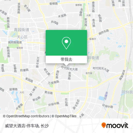 威望大酒店-停车场地图