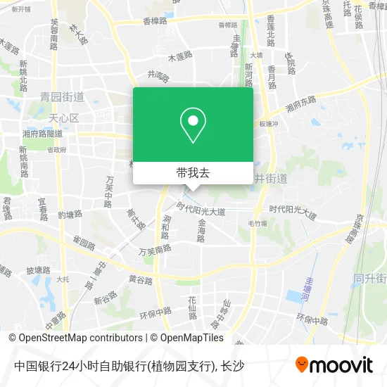 中国银行24小时自助银行(植物园支行)地图