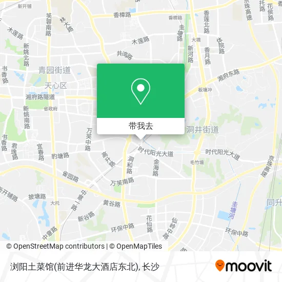 浏阳土菜馆(前进华龙大酒店东北)地图